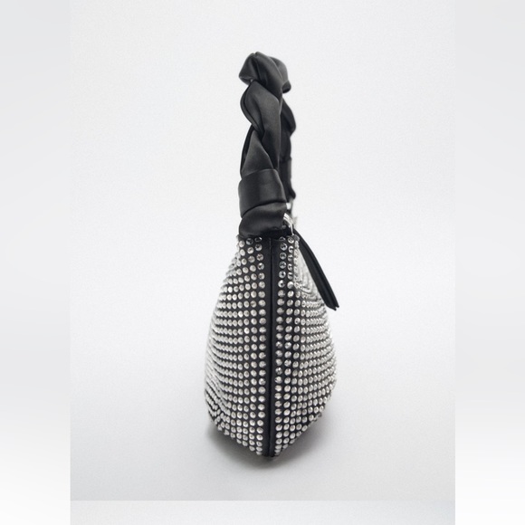 ZARA BLOGGERS FAV SPARKLY SHOULDER BAG - Picture 13 of 14